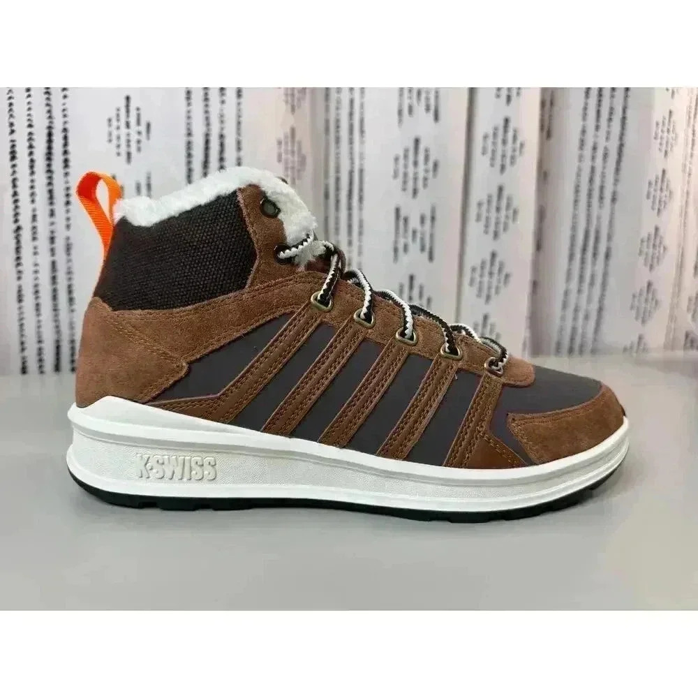 K-Swiss NWT Men’s Vista Trainer Mid Winter Sherpa Lined Size 8 Hike Outdoor Gorp - Picture 5 of 13